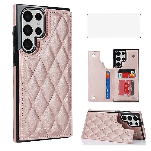 Housse portefeuille Samsung Galaxy S21 Ultra 5G verre trempé porte-carte