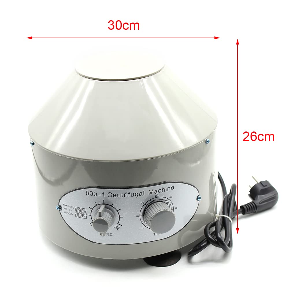 Centrifuga eléctrica de mesa, centrifugadora de laboratorio, 4000 rpm, laboratorio médico 25 W, 6 x 20 ml