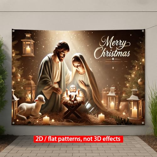 Image of Birthday Banner 71x43 Inch Warm Candle Light Family Gathering Scene Golden Glow Holiday Birthday Backdrop for Indoor Party Celebration Photo Area Decoration Home Event Festive Display