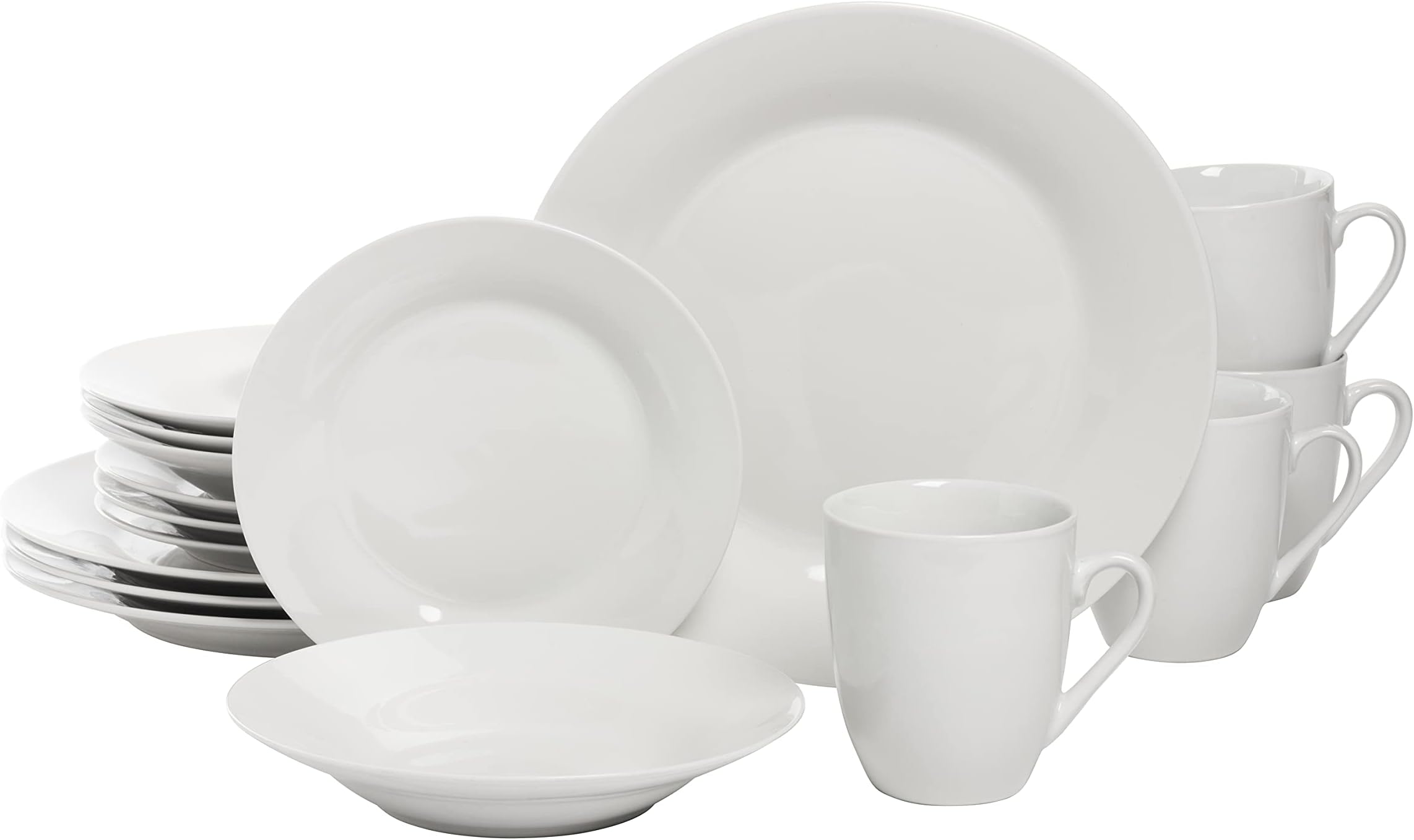 Otella Bone China Set, White, 16Piece by Tabletops