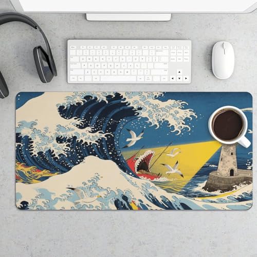 Desk Pad Protector 60x30 cm The Great Wave Off Kanagawa
