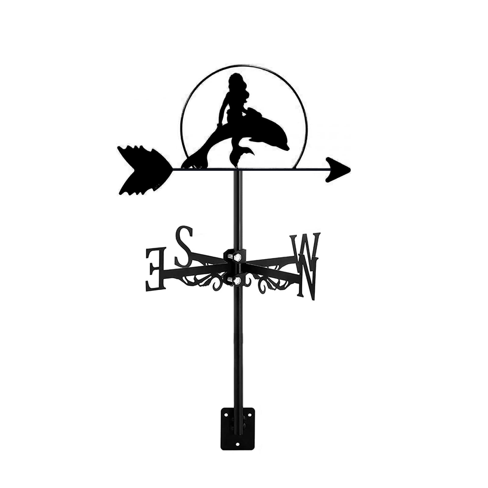 Girouette de toit BrolEo avec silhouette d'animaux mythologiques pour jardin