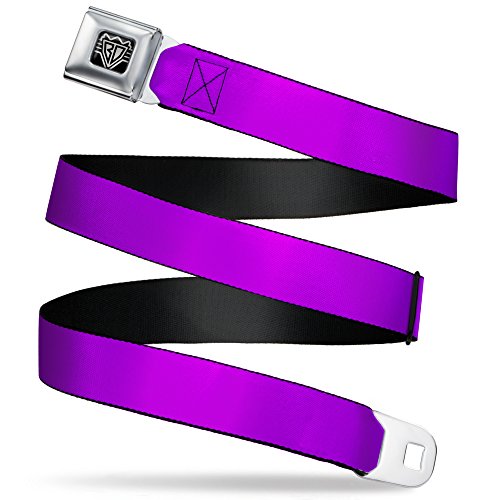 Cinturón de seguridad morado neón Buckle-Down ajustable de 1 pulgada de ancho
