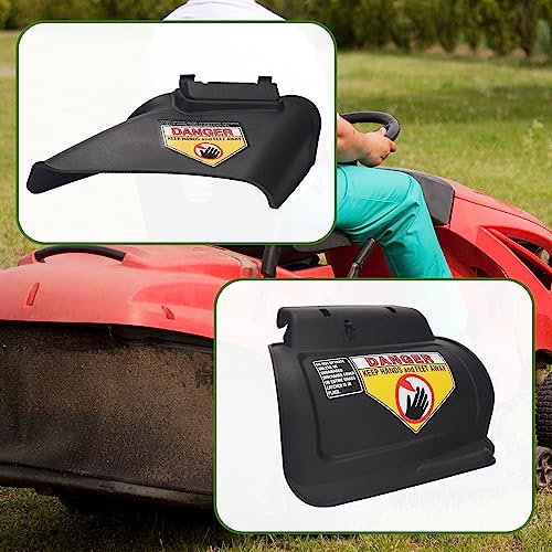 MWEDP 731-07486 987-02516A Side Discharge Chute and Hinged Mulching Plug Compatible with MTD 21\" Deck Chute Lawn Mower & Lawn Tractor, for Troy Bilt Craftsman Lawn Mower (W/Accessories)