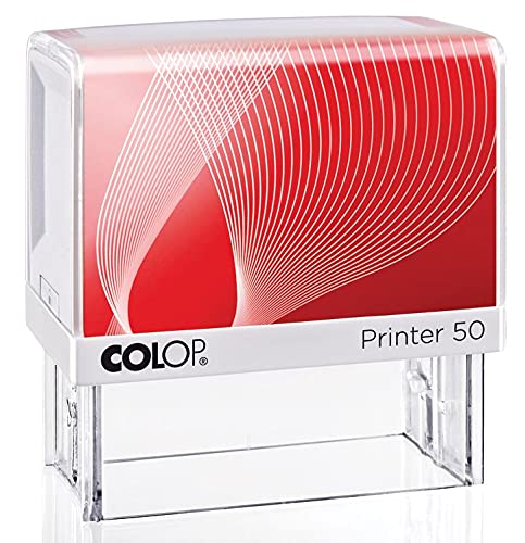 Colop sello con sistema voucher Printer Printer 50, 7 líneas máximo, para los Países Bajos, ft 69 x 30 mm, juego de 1Unidad(s)