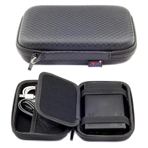Funda de transporte rígida para Anker PowerCore 20100mAh AUKEY 20000mAh EasyAcc 20000mAh tecnología EC 22400 mAh ELEFULL 10000 mAh RAVPower 16750 mAh cargador de batería externa portátil 16,5x10x2,5cm