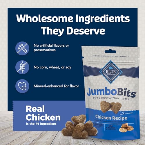 Blue Buffalo Jumbo Bits Chicken Dog Treats, 4 oz - image 7