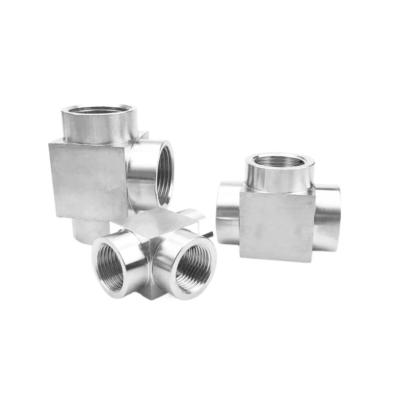 1/8" 1/4" 3/8" 1/2" M10 M12 M14 M16 M18 M20 BSP NPT metryczny gwint żeński trójnik 3 Way 304 rura wysokociśnieniowa ze stali nierdzewnej Fi(304 NPT1I2)