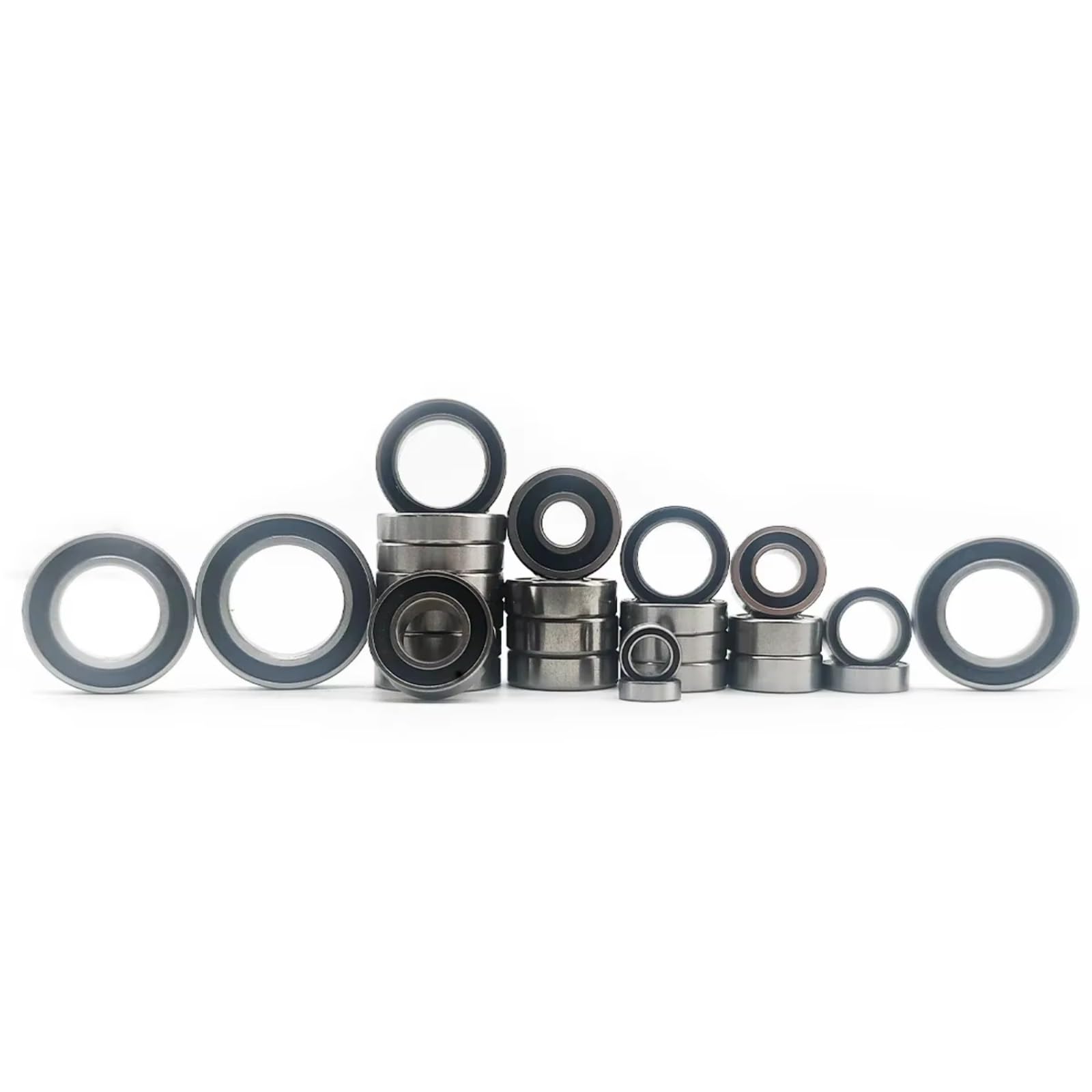 RC Lagerteile Für Traxxas Für Maxx Für Slash 102076-4 26 Teiliges Chromstahl Kugellager Kit Schwarz Gummiversiegelt Vorgefettet RC Car Short Course Truck