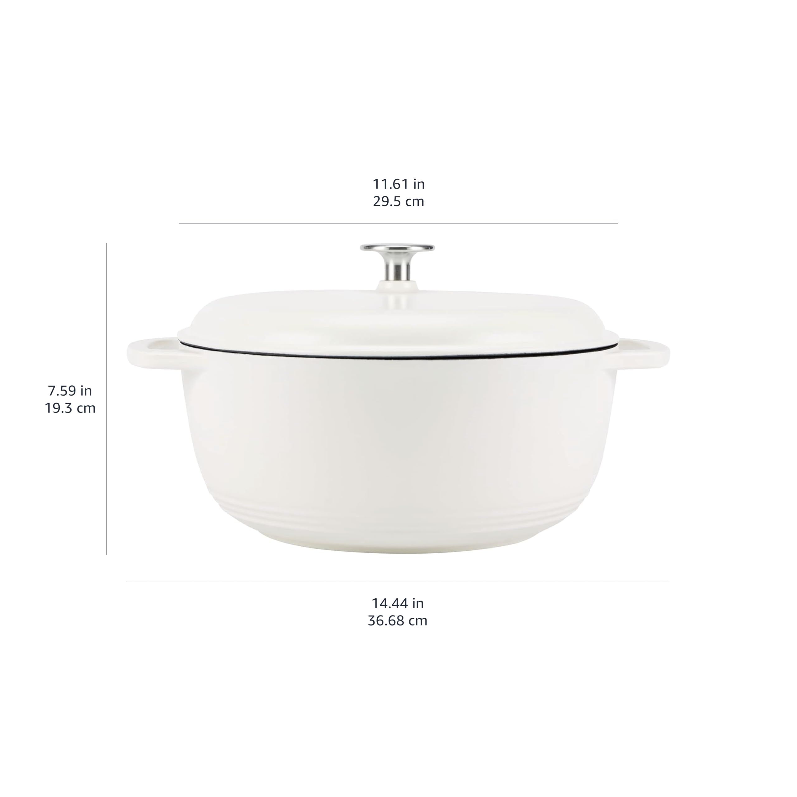 Amazon.com: Amazon Basics Cast Iron Dutch Oven Pot with Lid