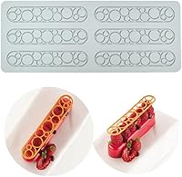 Vista 18 de Moldes de silicona de chocolate 3D con hojas huecas de plumas huecas para fondant, molde geométrico para caramelos, decoración de pasteles