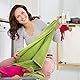 Relaxdays, Natur Wäschekorb Bambus, Wäschesammler mit Ablage, ausziehbar, eckig, tragbare Wäschebox, 30 Liter Innensack, Polyester, 73 x 37 x 33 cm