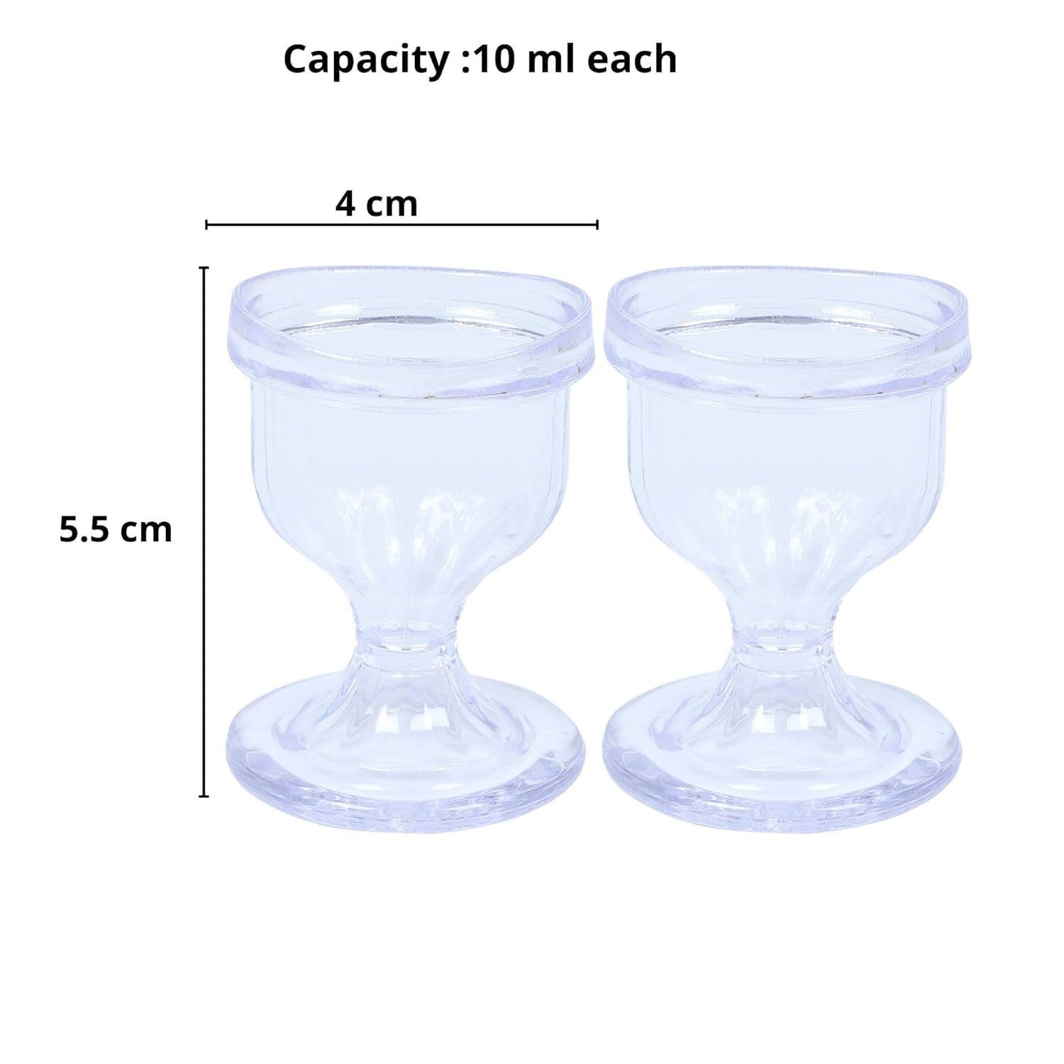 AEC Eyekool Eye Wash Cup Set of 2 - Clear - Made In India 1