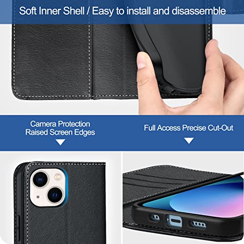 Ykooe Cover per iPhone 13, Flip Custodia in PU