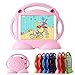 Lioeo Apple iPad Mini Case for Kids with Handle Durable Lightweight Shockproof Kids Proof Protective Cases for Apple iPad Mini 4 3 2 1 7.9 inch NOT for ipad 2 3 4 or ipad Air (Pink)