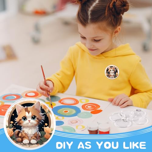 Kit d'épingles à boutons acrylique transparent Noël : créez sans machine de badge - 6