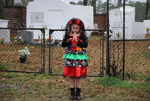 Disfraz Día de los Muertos para Niñas miniatura 6