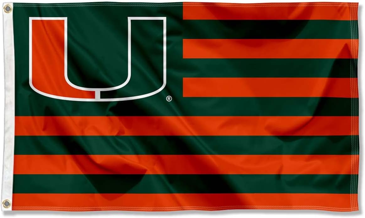 Hurricanes Nation Stripes 3x5 Banner Flag