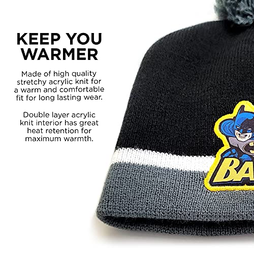 Set de Batman para niño con gorro bufanda y manoplas de invierno 4
