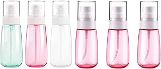 Cosywell Fine Mist Spray Bottle TSA Approved 3.4oz/ 100ml Empty Cosmetic Refillable Travel Containers 2oz 60ml Plastic Hair Spray Bottle Sprayer for Perfume Skincare Makeup Lotion