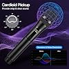 FerBuee Wireless Microphone Dual Professional Cordless Mic Handheld Microphone System for Amplifier, PA System, Karaoke, Meeting, Party, Church (Black & Black) #1