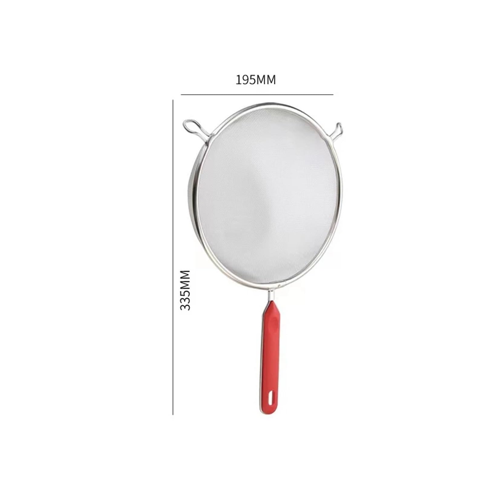 sieb edelstahl 1 stücke for Küche Sieb Mit Hängenden Ohren Edelstahl Mehl Nudel Abtropffläche Öl Braten Skimmer(20cm)