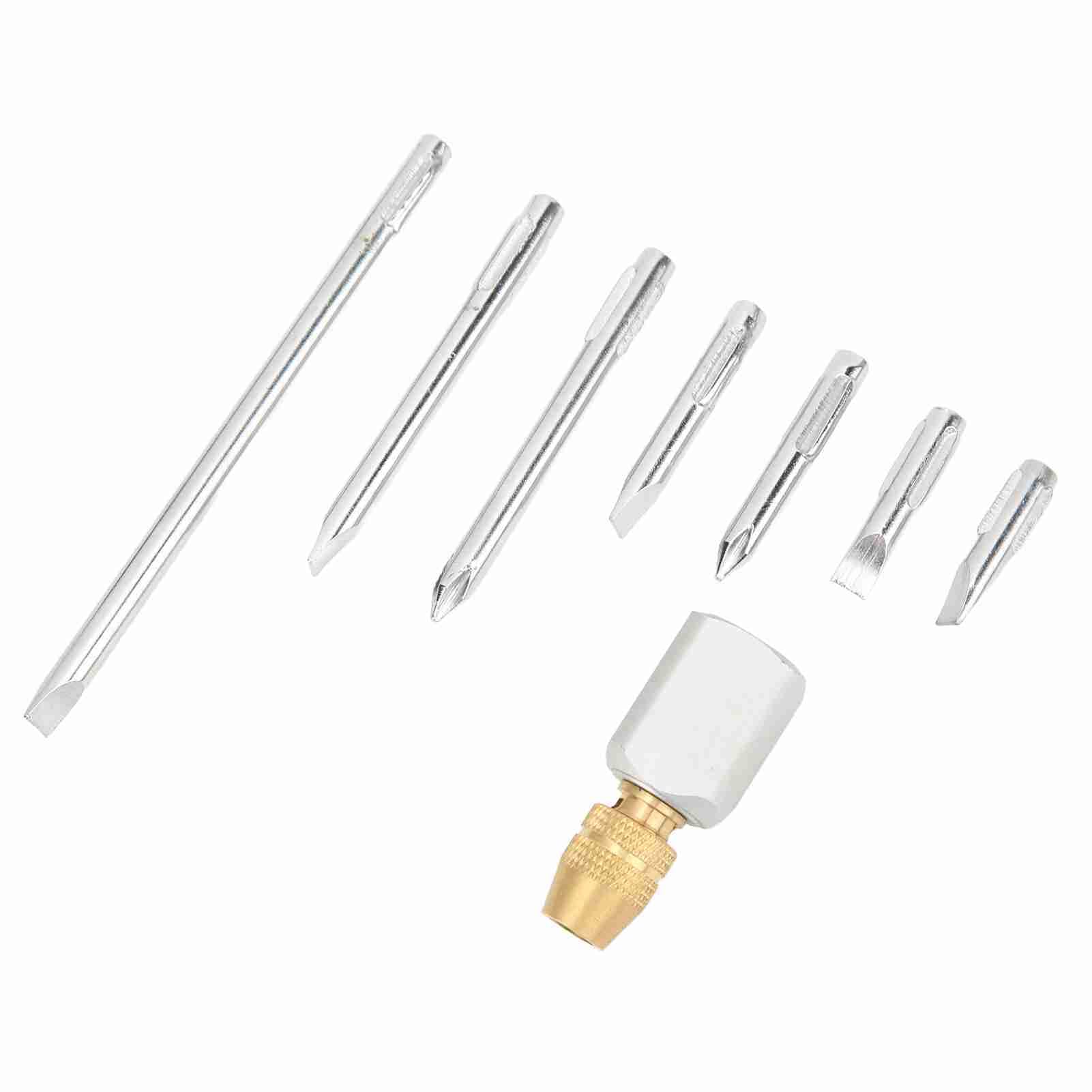 Tbest 10 Piezas de Llave de Ajuste de Carburador, Destornillador Biselado de 90 Grados, Kit de Afinación de Carburador de Motor en ángulo para Motos de Nieve ATV Utv con Varilla de 485 Mm y 7