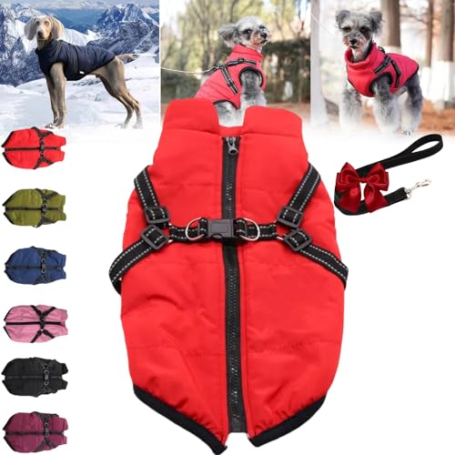 Furry King Hunde-Wintermantel, Furryking 3-in-1-Winterjacke für Hunde mit...