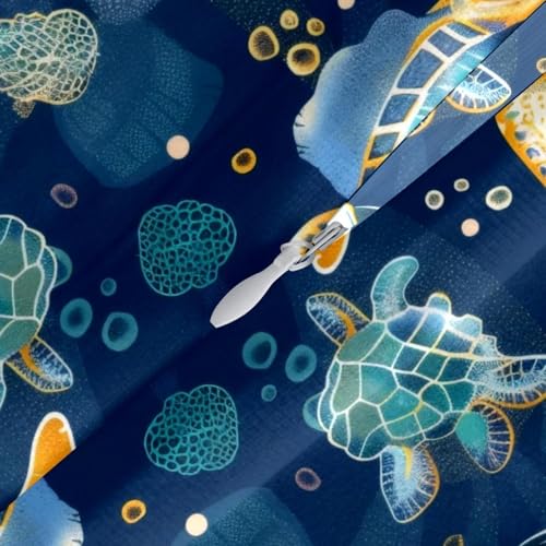 Housses de coussin en velours premium à motif tortues de mer - 5