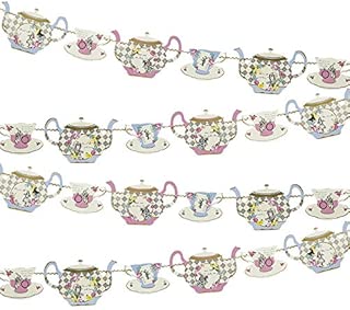 Talking Tables Alice In Wonderland Bunting Mad Hatter Tea Party Length 4M, 13ft - coolthings.us