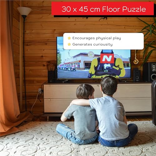 Image of Amazing Outer Space Solar System 108 Pieces Jigsaw Floor Puzzle with Planet-Shaped-Pieces Mega Jigsaw Floor Puzzle 45 x 30 CM for Kids | Age 6+ Years