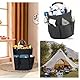 MZSX Zusammenlegbarer Werkzeugkorb, Eimer Werkzeugtaschen, zusammenlegbare Gadget-Taschen für den Garten, strapazierfähiger Gadget-Organisator, Werkzeugtaschen(Schwarz)