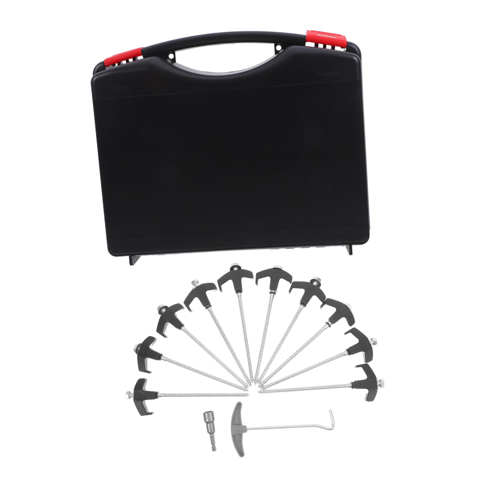 Yardwe 1 Set Loosening Ground Stakes for Camping Hiking Outdoor Events Durable Compact Portable Design with Tentsafe Cap