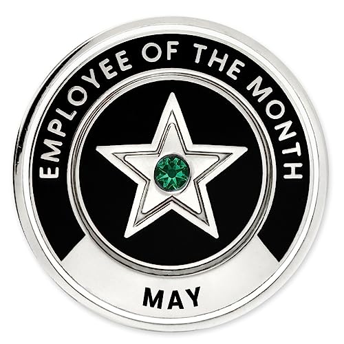 Image of PinMart Employee of the Month Lapel Pin - 1 inch Cloisonne Enamel Pin