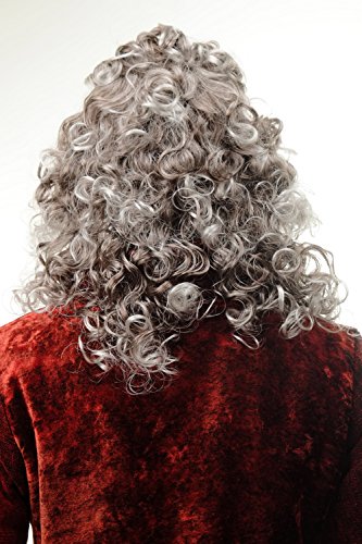 Perruque Mullet Carnaval Brun Gris Argent WIG ME UP AD-002-P4T309 - 3
