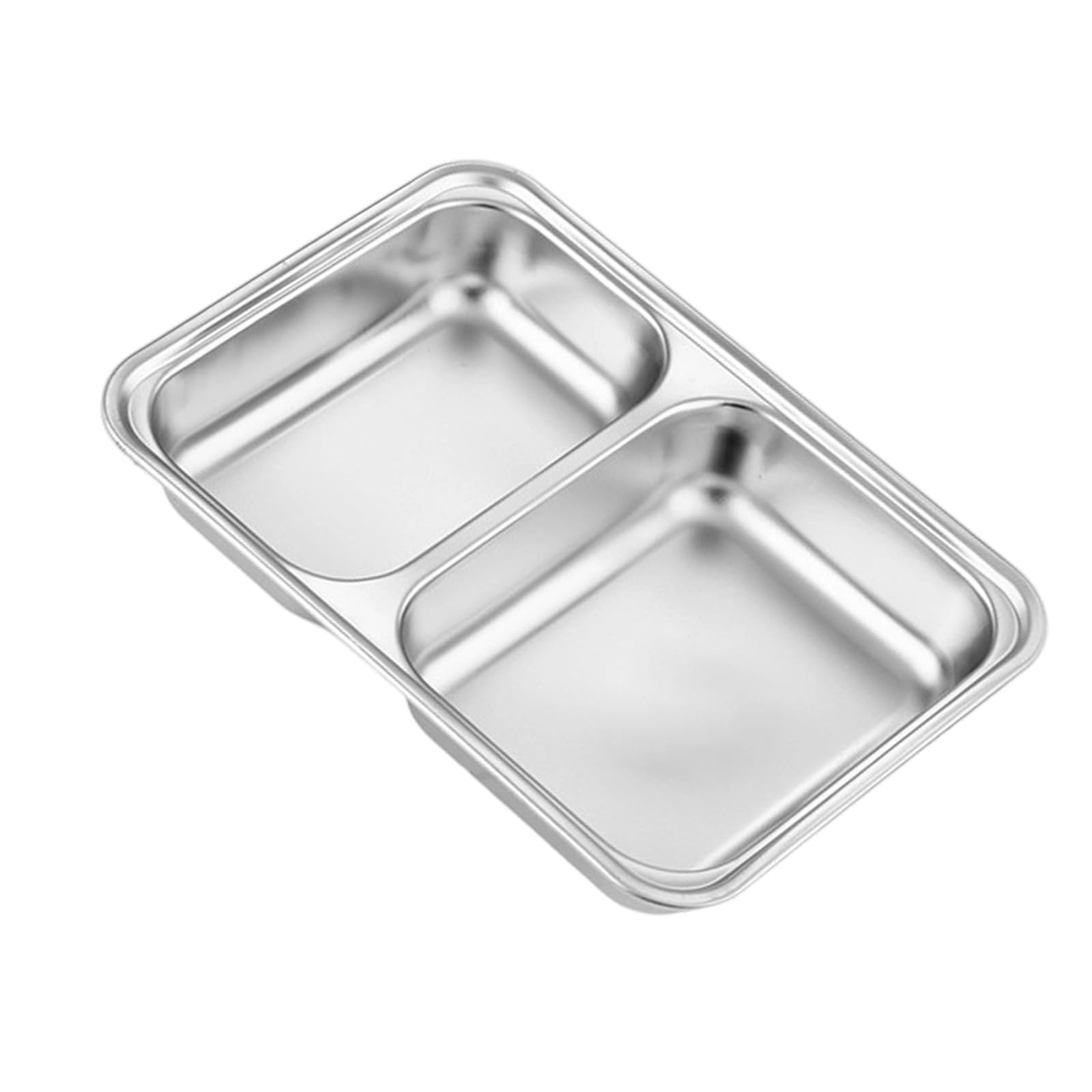 Xjdzineq Stainless Steel Camping Dishware Set Smooth Surfaces Serving Practical Kitchenware for Adults and Children Rust Meal Plates Dishwasher