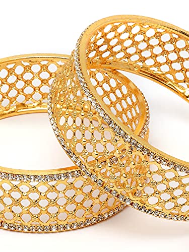 Stylish Plated Bangles Set of 2, Latest Traditional Design