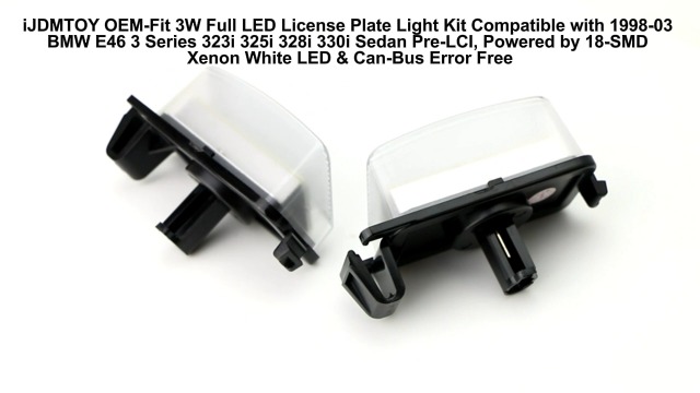 Amazon.com: iJDMTOY Xenon White Full LED License Plate Light Kit
