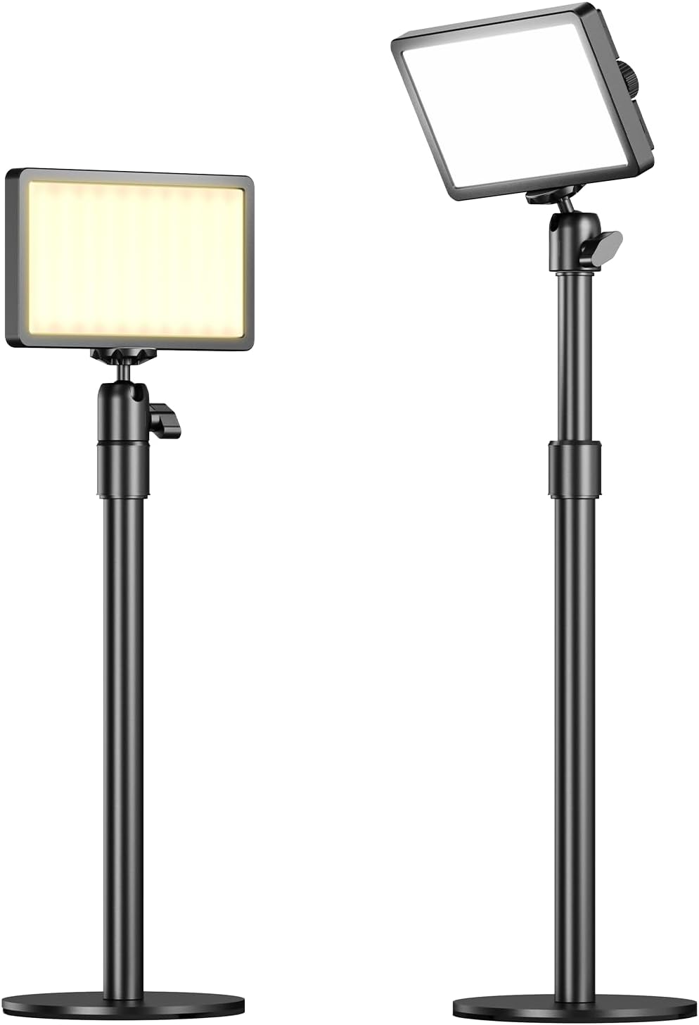 ULANZI K6500 Studio Magnetic LED Video Light w Desk Stand for Home Office, 8000mAh CRI93+ 2900K-6500K Brightness Adjustable, Soft Panel Key Light for Streaming, Vlog, Photography, Camping