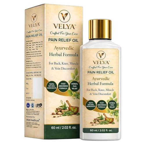 Image of Pain Relief Oil for Tired Legs & Swelling | Lab tested Natural Circulation Support for Varicose Veins & Tired Legs, Reduces Heaviness & Fatigue | Fast Absorbing, Non-Sticky, Plant-Based Massage Oil (60ML (PACK OF 1))