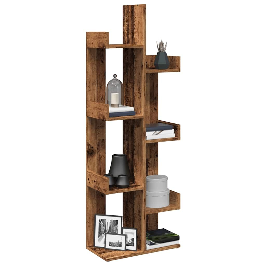 Generisch Bücherregal Altholz-Optik 48x25,5x140 cm Holzwerkstoff,Möbel,Regalsysteme,Bücherregale Bücherschränke-856694