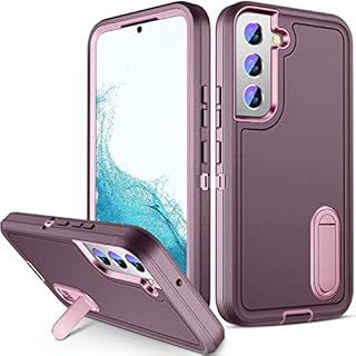 AOUIA Designed for Samsung Galaxy S22 Case (Not for S22 Plus & S22 Ultra), Military-Grade Drop Tested Shockproof Non-Slip Phone Case with Kickstand for Samsung Galaxy S22 Case, Purple