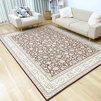 Amazon | 洗えて畳める 撥水 カーペット 滑り止め ペルシャ絨毯