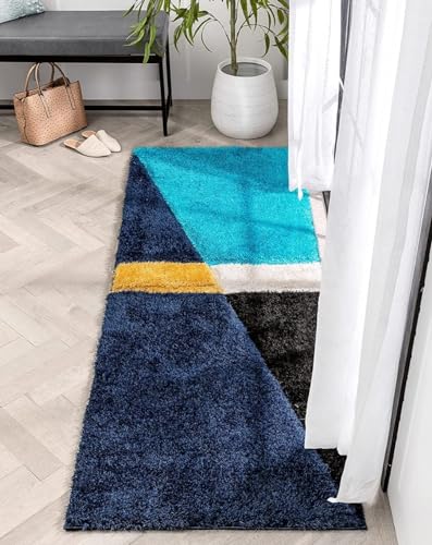 Image of Present Carpet for Room, Shaggy Rugs Fluffy Carpets, Indoor Modern Plush Area Rugs for Living Room Bedroom Kids Room, ETC Pattern 29, Size 2x5 feet