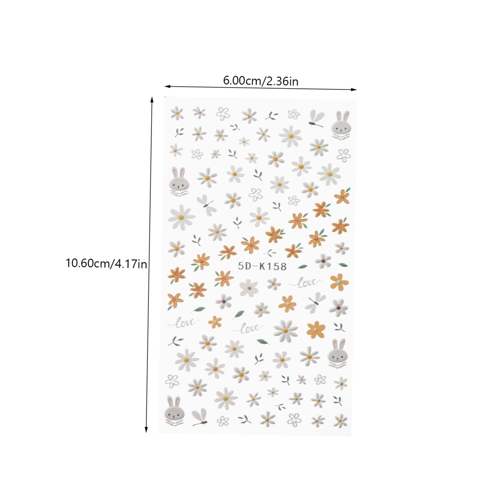 Healvian 15hojas Pegatinas Decorativas De Uñas Diseño Floral Calcomanías Autoadhesivas Para Manicura y Pedicura Para Diy y Fiestas Temáticas