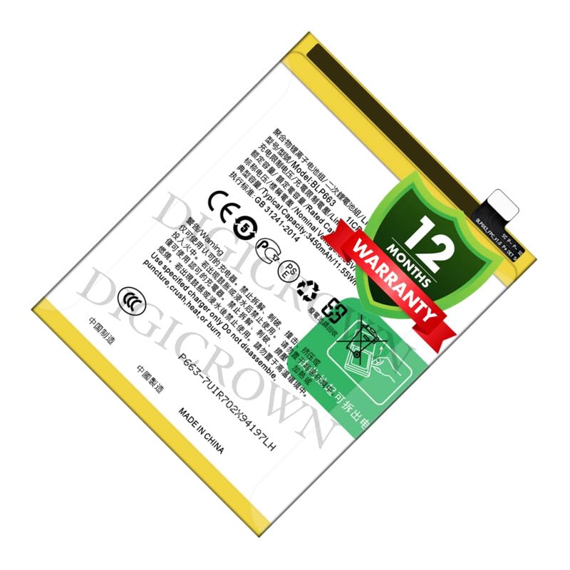 Image of Original BLP663 Battery Compatible for Oppo R15 - (3450.mAh) - 1 Year Warranty DF7