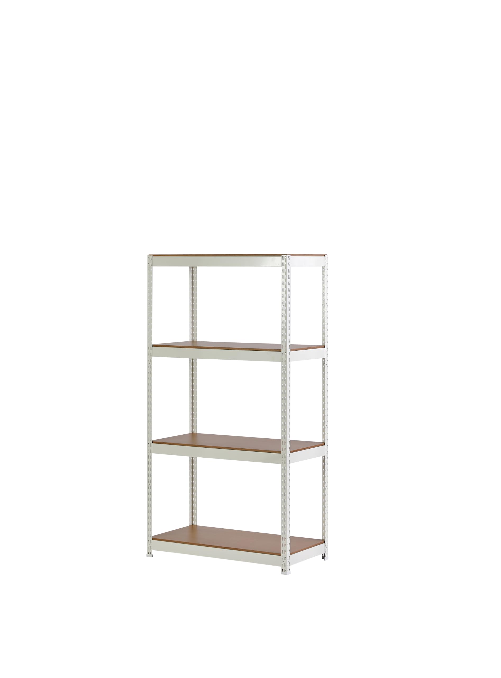 Amazon.co.jp: Home Rack ARASO スチールラック ホワイト 4段 高さ90cm