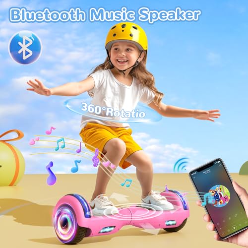 Image of SISIGAD Scooter, 6.5 inch Flash Wheels & Corlorful LED Lights, All for Girls Boys Kids Ages 6+