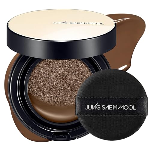 Image of JUNG SAEM MOOL Essential Skin Nuder Cushion | Natural Finish, Buildable Coverage Cushion Foundation by Korean Makeup Artist (Refill Not Included, 0.49 Fl Oz), 40N Chestnut