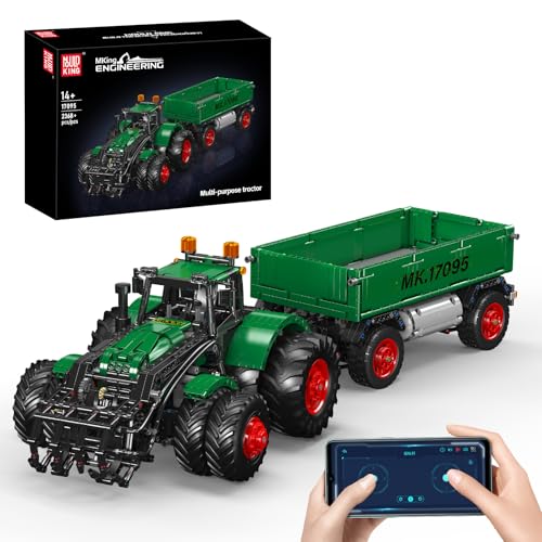 Mould King 17095 Farm Tractor With Trailer